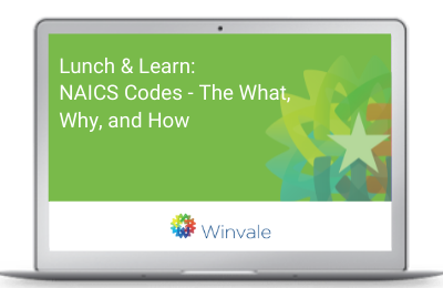 NAICS Codes-what, why, how, webinar cover