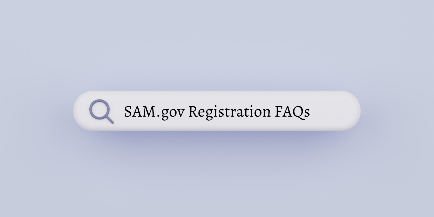 SAM.gov Registration FAQs
